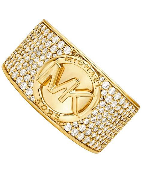 michael kors cigar ring women|Michael Kors Pave Cigar Band Ring .